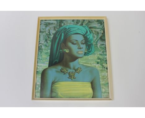 A 20th century print of a Balinese girl by Tretchikoff