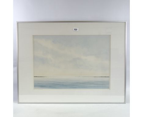 Arnoud Boering (born 1951), coloured etching, shore scene, signed in pencil 2004, image 15.5" x 22", framedVery good conditio