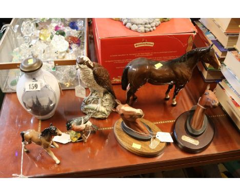 Collection of assorted Beswick, Copenhagen and other ceramics&nbsp;(Copenhagen and small horse destroyed)