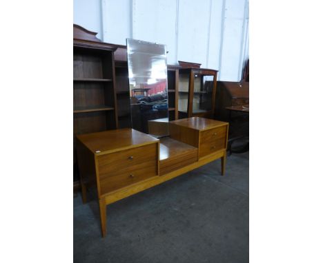 A Uniflex teak and afromosia dressing table