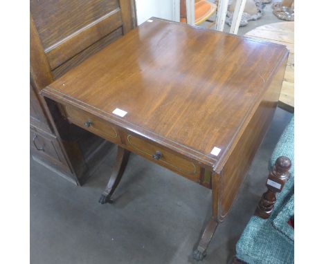 A Regency mahogany sofa table 