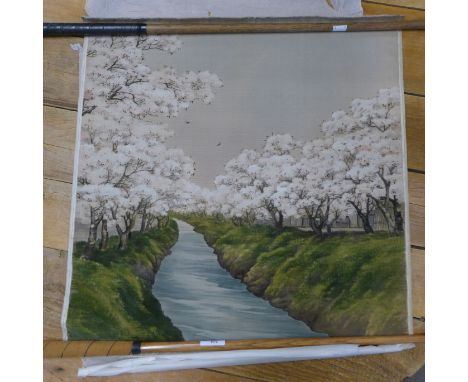 A Japanese silk print 