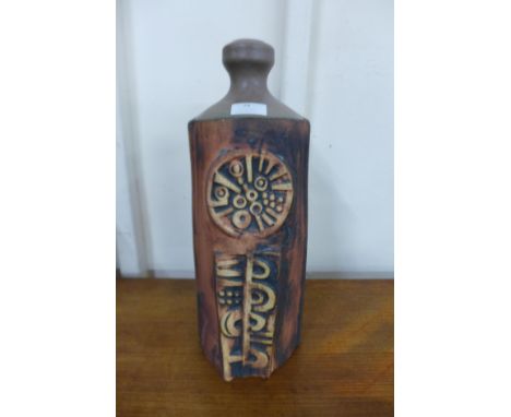 A Cornish Newlyn School Tremean pottery table lamp base 