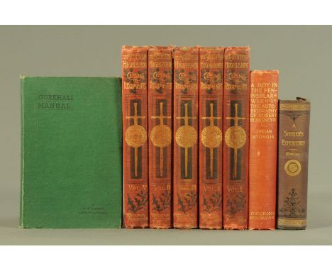 Eight military history books, 5 volumes of The Scottish Highlands, Highland Clans & Regiments by John S. Keltie, A Soldiers E