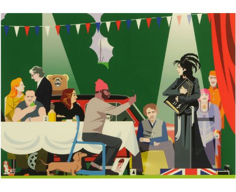 Clifford Richards, (20/21st century contemporary)  "A Mad Tea Party II", signed, dated and titled in pencil in the margins 20
