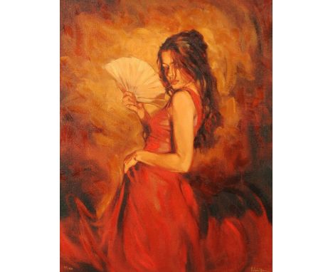 Mark Spain, Limited Edition print "Heat of The Moment".  75 cm x 60 cm, framed.
