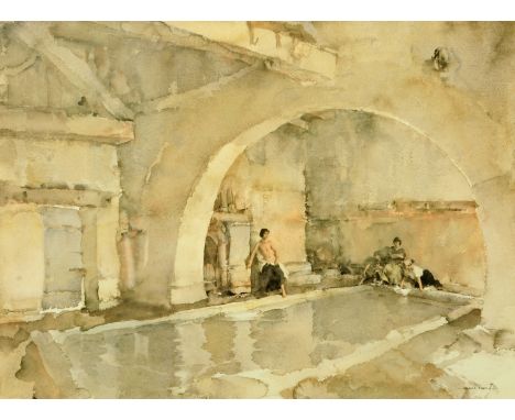 Sir William Russell Flint, "La Belle Poseuse", Limited Edition print 514/850.  Image size 50 cm x 68 cm.