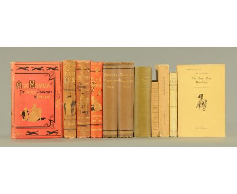 A collection of classic literature and illustrated books, to include Plain or Ringlets and Ask Mama illustrated by John Leech