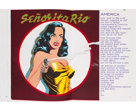 Walasse Ting    One cent life. Herausgegeben von Sam Francis. Bern, E. W. Kornfeld 1964. Wichtiges Avantgarde-Malerbuch, - 'I