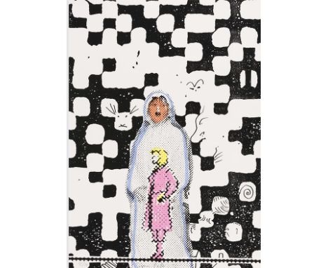 Sigmar Polke    Hallucie. Orig.-Farbserigraphie, signiert, datiert und numeriert. 1998. Auf Schoellershammer-Karton. 70 : 50 