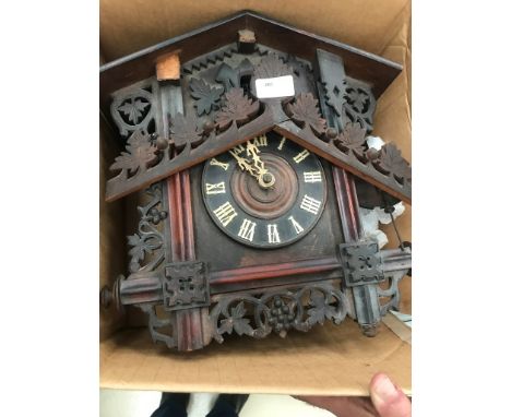 A Bavarian carved cuckoo clock