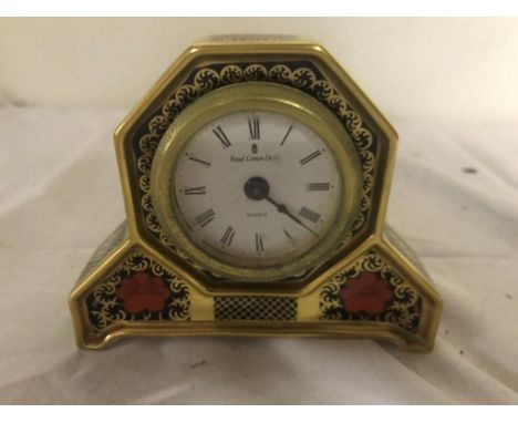 A Royal Crown Derby 'Old Imari' clock