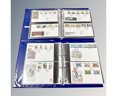 Stamps : Two albums of first day covers 