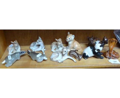 A group of Russian ceramic animals (11) 