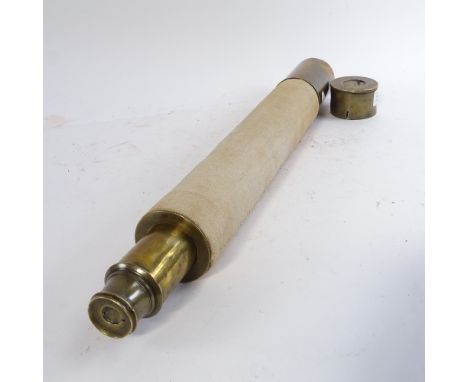 A Vintage brass telescope, 50.5cm 