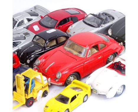 Various toy cars, including Corgi, Maisto etc (boxful) 