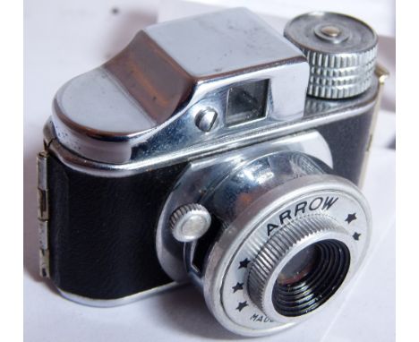 Japanese Arrow miniature camera in leather case 