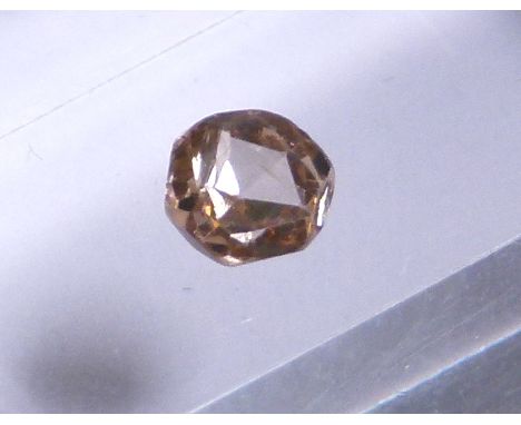 Victorian cushion cut 1.22ct grey / pink diamond 