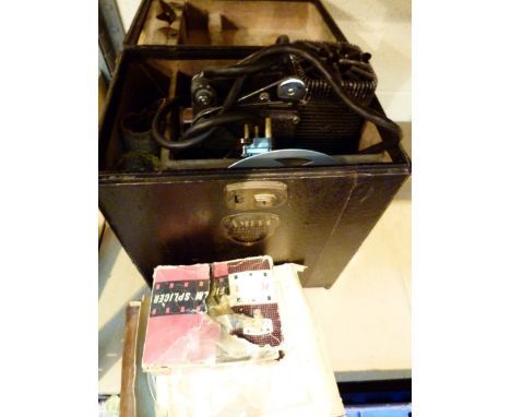 Vintage c1950's Koadak cine camera comes with and ampro precision projector splicer and films 