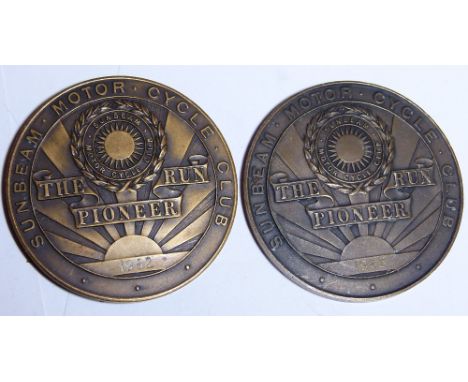 Two Sunbeam presentation table medals 1965 & 1962