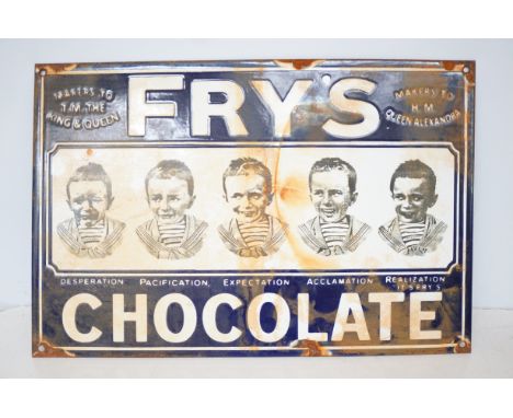 Fry's chocolate enamel sign 