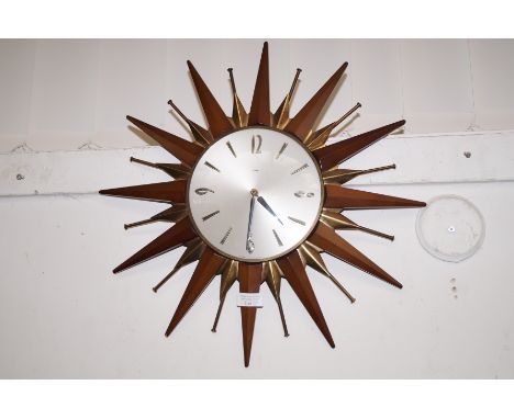 Retro 1960s Starbust clock 