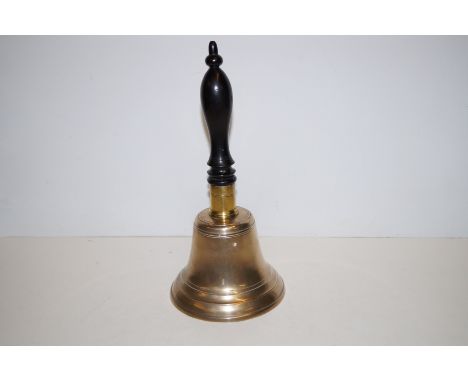 Early original school brass bell