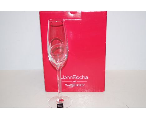 Four Waterford crystal- John Rocha wine glasses