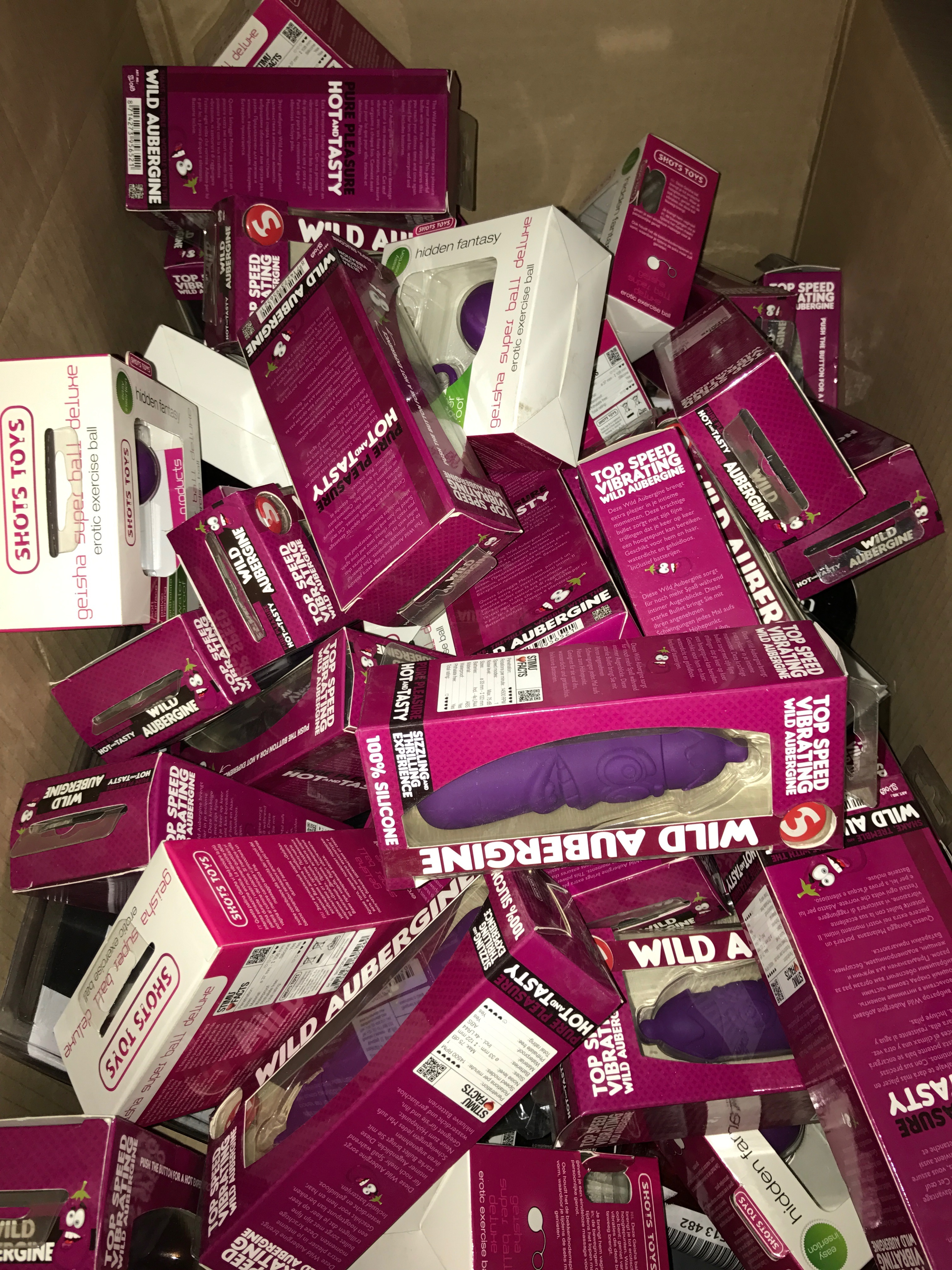 Pallet of Adult Toys Direct from Amazon Warehouse Deals Large Pallet 18 Boxes in total Thes