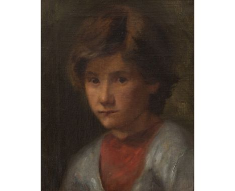 EARLY 20TH CENTURY ENGLISH SCHOOL  'Child's Portrait', unsigned, oil on canvas in painted gilt frame, 32cm x 25cm approximate