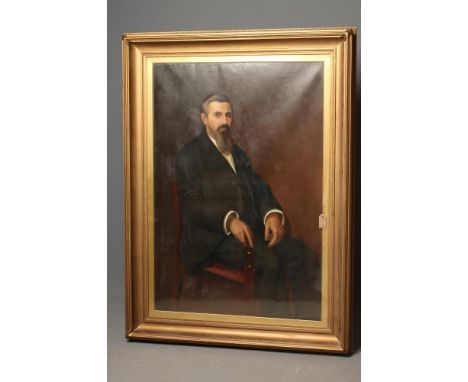 ENGLISH SCHOOL (Late 19th Century), Portrait of a Bearded Gentleman, Seated, three quarter length, oil on canvas, unsigned, 5