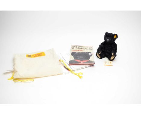 A Steiff Danbury Mint ‘Othello The Titanic Bear’ black mourning bear, replica bear released to mark the 100th Birthday of the