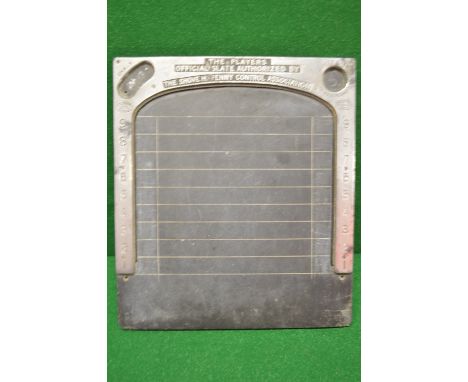 Goddard & Son slate shove ha'penny board with cast aluminium surround