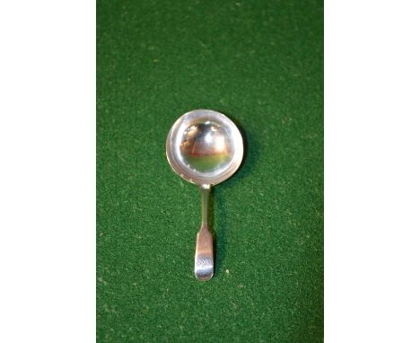 Georgian Fiddle pattern caddy spoon, marked for London 1807