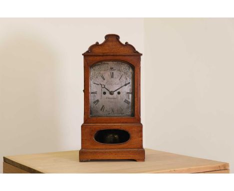 A walnut cased bracket clock,19th century, by Reid &amp; Auld, the five-pillar movement with twin-chain fusee, strike/silent 