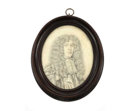 David Loggan (1635-1692)Portrait of the 1st Earl of Shaftesbury (1621-1683) in robes, with lace jabot and long curled hairsig