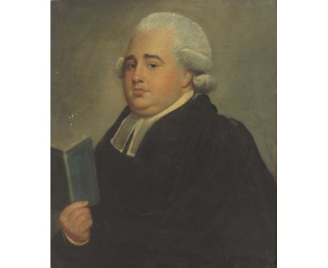 English School, late 18th centuryPortrait of the Reverend Carrington Garrick, Vicar of Hendon, half length, in clerical robes