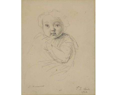 John Linnell (1792-1882)A baby seatedsigned 'J Linnell' l.l., inscribed 'J L April 1822' l.r., pencil12.5 x 9.5cmProvenance: 