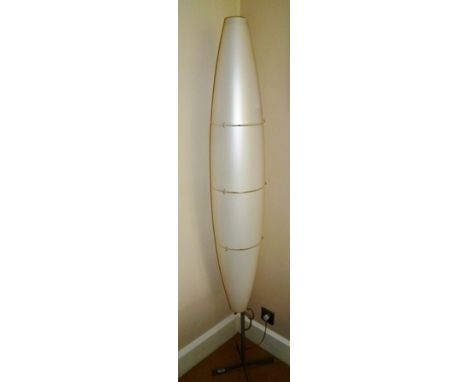 A modernist free standing floor lamp, similar in form to The Festival of Britain "Skylon", with X-shaped base, 172cm high 