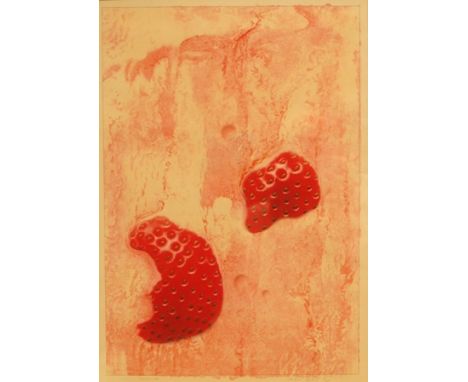 MICHAEL ENGLISH (British) Strawberry ice cream, lithograph, edition 18/25, 38cm by 28cm 