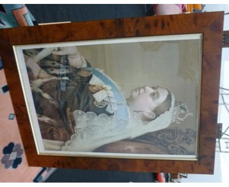 BRITISH SCHOOL 20TH CENTURY Portrait of Queen Victoria, reproduction print, 54cm by 40cm 