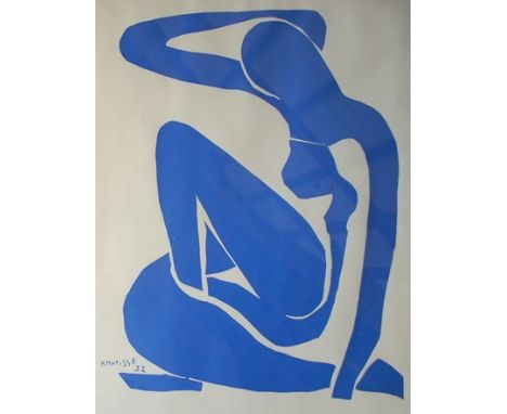 AFTER HENRI MATISSE Reproduction print, 28.5cm by 43cm 