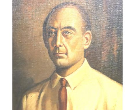 TAN SOEN KIONG (20th Century); oil on board portrait of a gentleman, 41 x 59 cm, dated 61 and signed to lower right of image.