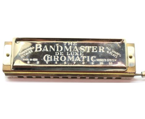 Chromatic harmonica, The Band Master. P&amp;P Group 1 (£14+VAT for the first lot and £1+VAT for subsequent lots) 