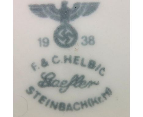WWII German Bowl Dated 1938. P&amp;P Group 1 (£14+VAT for the first lot and £1+VAT for subsequent lots) 