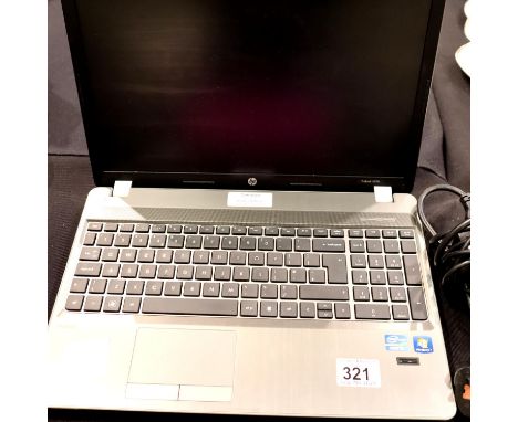 HP Probook laptop in silver with charger. P&P Group 2 (£18+VAT for the first lot and £3+VAT for subsequent lots)Condition Rep