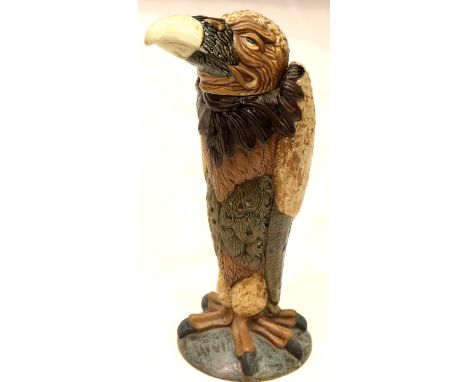 Burslem Pottery Andy Hull Grotesque Bird, Vincent The Vulture, H: 27 cm. P&amp;P Group 3 (£25+VAT for the first lot and £5+VA