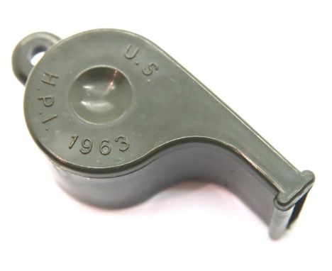 Vietnam War Era US Army Whistle Dated 1963. Un-issued condition. P&amp;P Group 1 (£14+VAT for the first lot and £1+VAT for su