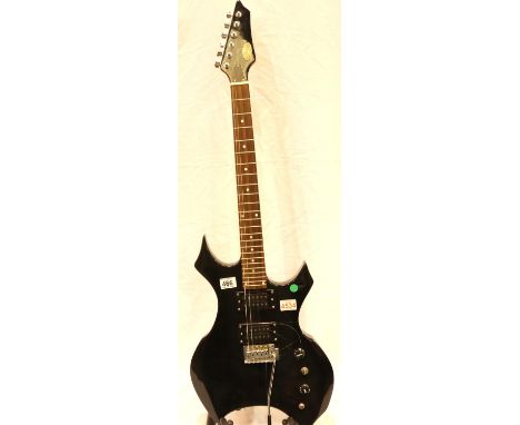 Stagg electric guitar lacking rear electrics and back plate. Not available for in-house P&amp;P, contact Paul O'Hea at Mailbo