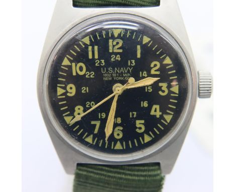 Vietnam Made U.S.M.C wristwatch. Originally assembled with US Internals in South Vietnam. Working at lotting. P&amp;P Group 1